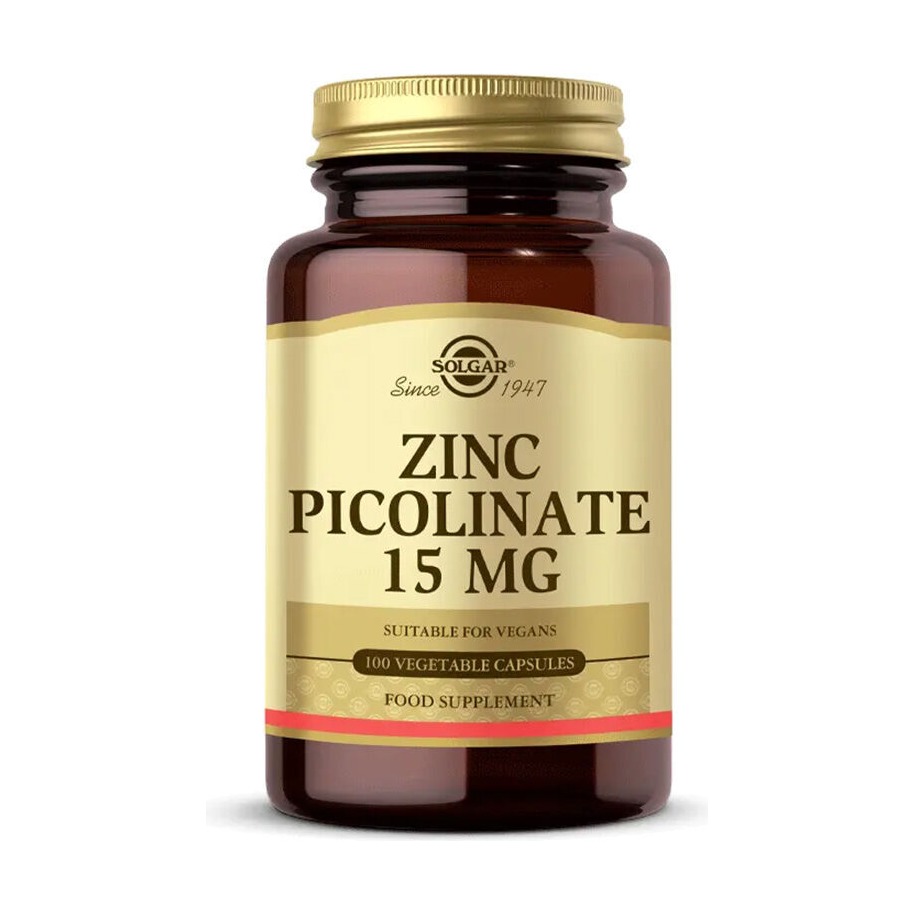 Solgar Zinc Picolinate 15 mg 100 Kapsül