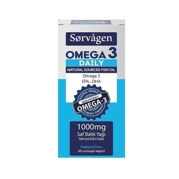 Sorvagen Omega 3 Daily Saf Balık Yağı 50 Kapsül
