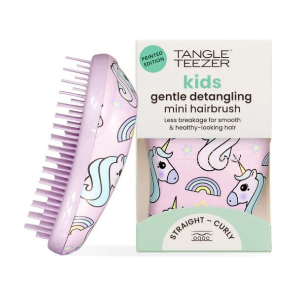 Tangle Teezer Small Original Childrens Unicorn Multi Çocuk Düğüm Açıcı Saç Fırçası-Tarak - Düz ve Kıvırcık Saçlar