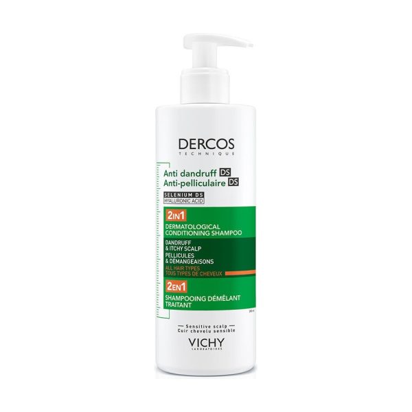 Vichy Dercos Dercos 2’si 1 Arada Kepek Karşıtı ve Nemlendirici Şampuan 390 ml