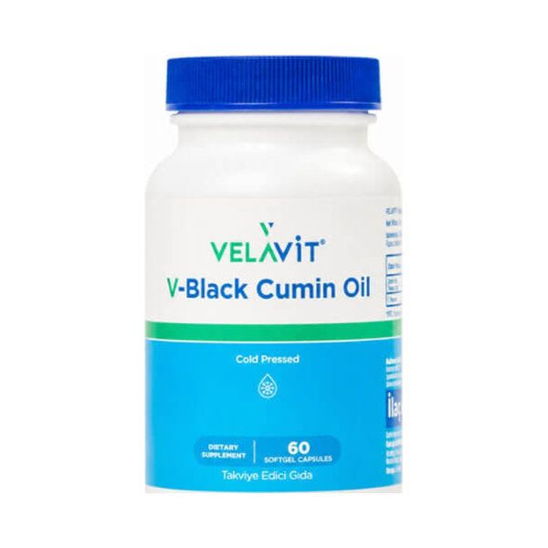 Velavit V-Black Cumin Oil 60 Yumuşak Kapsül